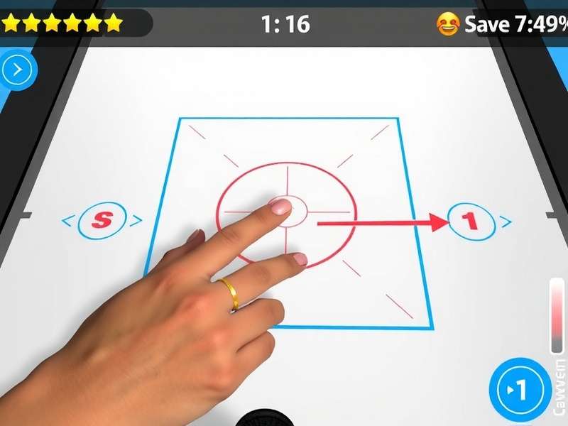 Carrom Turbo Fury - Gameplay Controls Carrom Turbo Fury gameplay showing finger drag control with power meter and angle adjustment